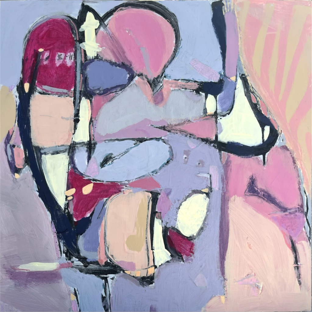 Fading By Degrees abstract expressionist painting by Ellen Brandson