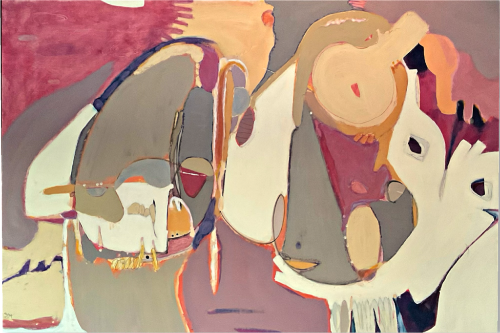 Sigh abstract expressionist painting by Ellen Brandson