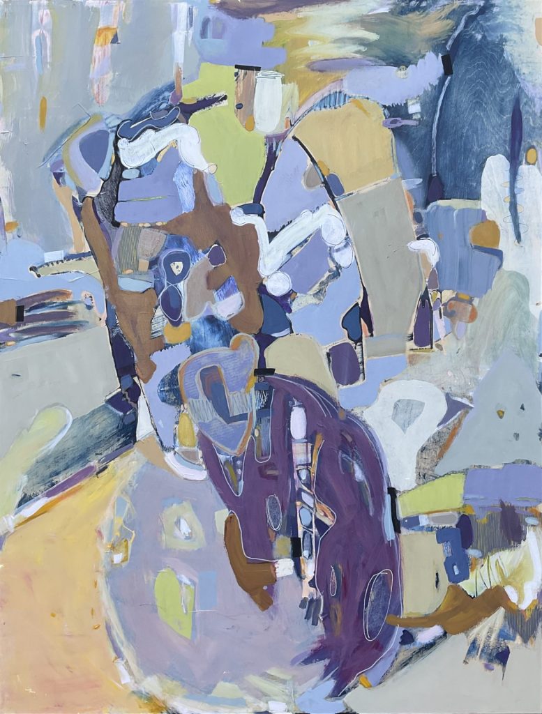 Karma, an acrylic abstract expressionist painting by Ellen Brandson
