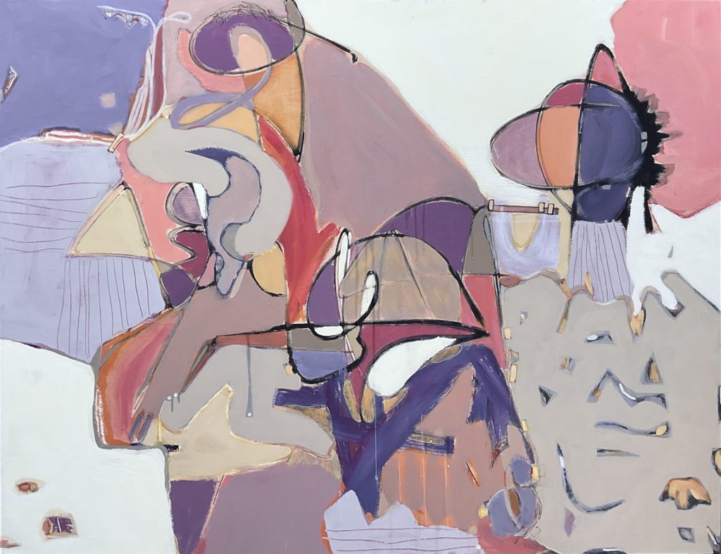TVC 15, an acrylic bstract expressionist painting by Ellen Brandson