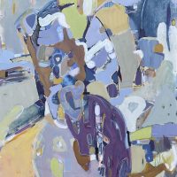 Karma, an acrylic abstract expressionist painting by Ellen Brandson