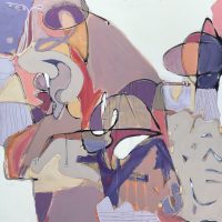 TVC 15, an acrylic bstract expressionist painting by Ellen Brandson